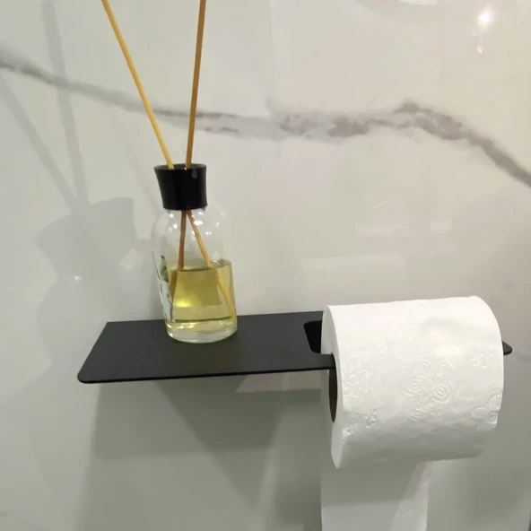 Modern tasarımlı metal banyo tuvalet kağıdı askılığı ürün görseli 1