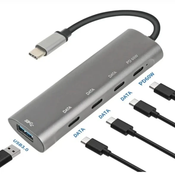 ZR268 Type-C 5 İn 1 Pd Hub ürün görseli 1