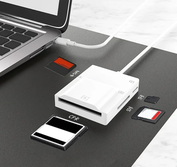 ZR780 Nk-3057H Type-C 3.0 4 İn 1 Card Reader ürün görseli 1