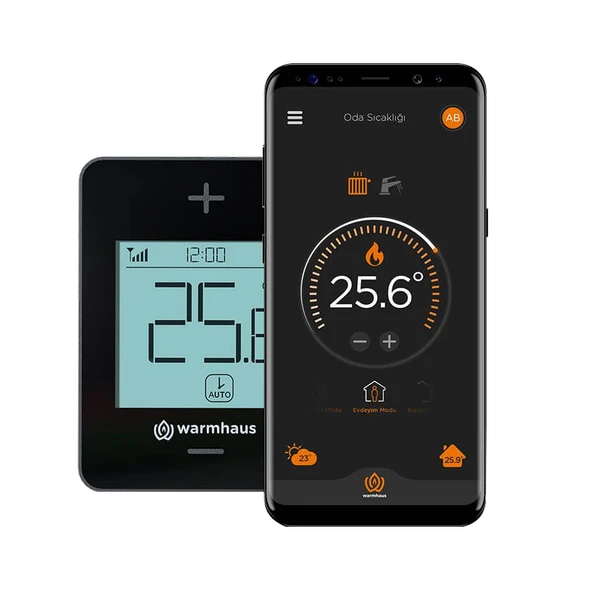 Warmhaus Recowa WiFi Programlanabilir Kablosuz Termostat ürün görseli 1