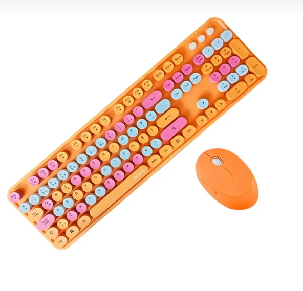 Tr Mofii Sweet Turuncu Klavye Mause Set ürün görseli 1