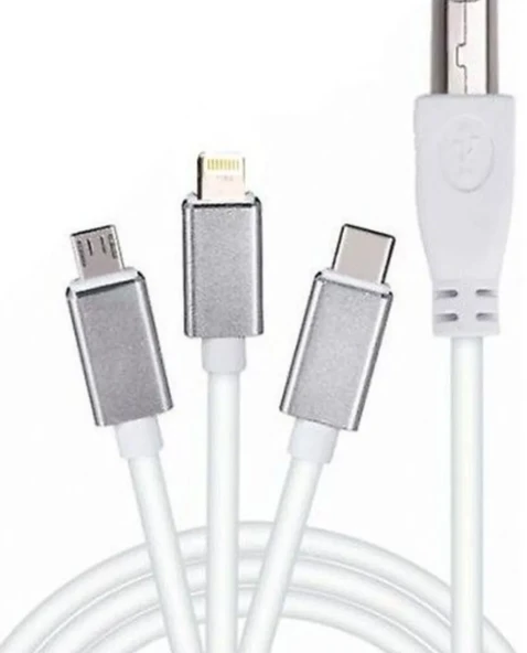 ZR362 Ads 501 Type-C 3 İn 1 Yazıcı Kablosu ürün görseli 1