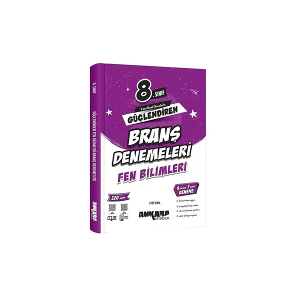 8. Sınıf Fen Bilimleri Güçlendiren Branş Denemeleri Ankara Yayıncılık ürün görseli 1