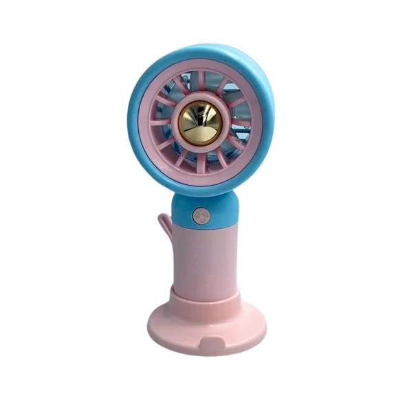 bigmate Mini El Fanı Taşınabilir Serinletici Şarjlı Pembe Vantilatör 3 Kademeli Hız Ayarı YS2253A ürün görseli 1