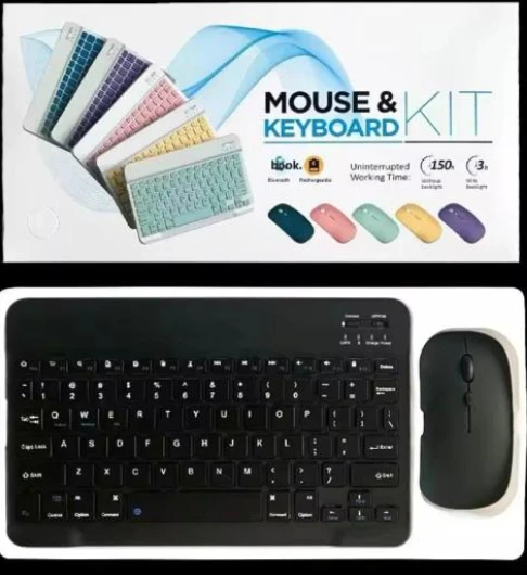 ZR20Km Siyah Kablosuz Klavye Mouse Set ürün görseli 1