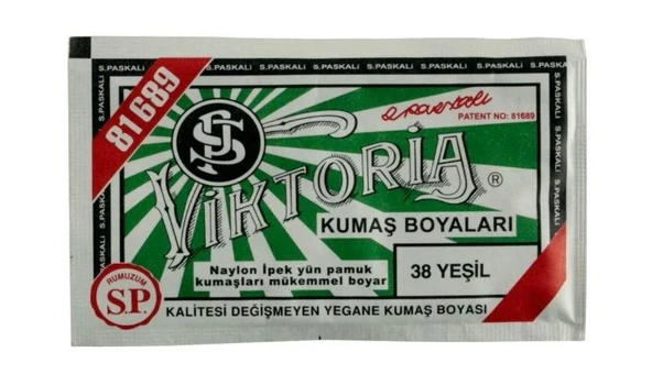 Viktoria Kumaş Boyası Yeşil ürün görseli 1