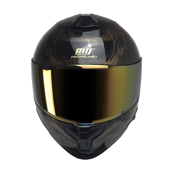 PTTAVM: KUZEYMOTOR MTS X340 COLDY GOLD FULLFACE KASKP.SİYAH-GOLD