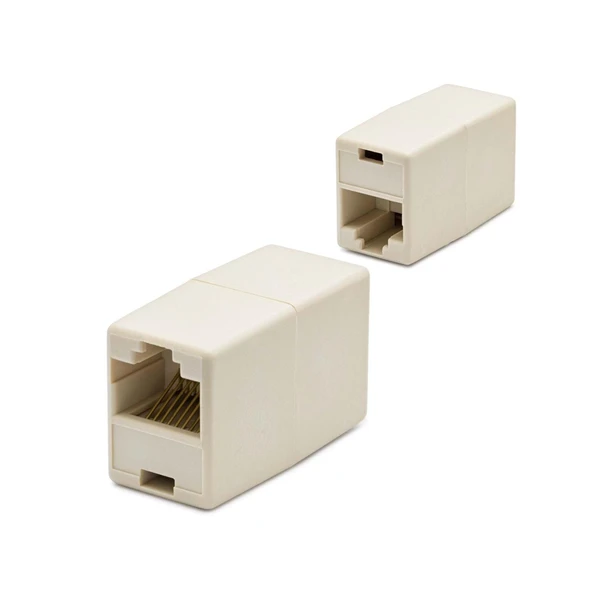 RJ45 To RJ45 Uzatma Adaptör Krem 10 Adet ürün görseli 1