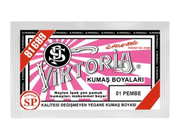 Viktoria Kumaş Boyası Pembe ürün görseli 1