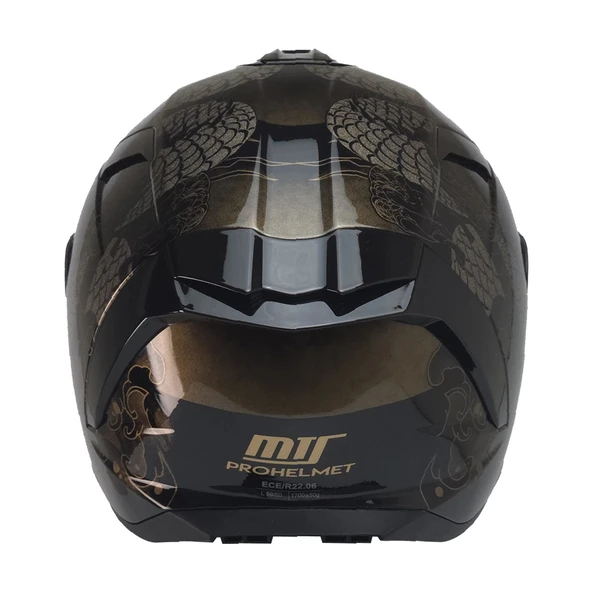 PTTAVM: KUZEYMOTOR MTS X340 COLDY GOLD FULLFACE KASKP.SİYAH-GOLD
