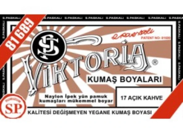 Viktoria Kumaş Boyası Açık Kahve ürün görseli 1