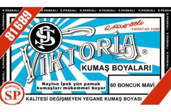 Viktoria Kumaş Boyası Boncuk Mavi ürün görseli 1