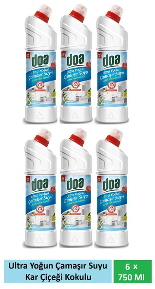 Doa Ultra Çamaşır Suyu Kar Beyazı 6 x 750 Ml ürün görseli 1