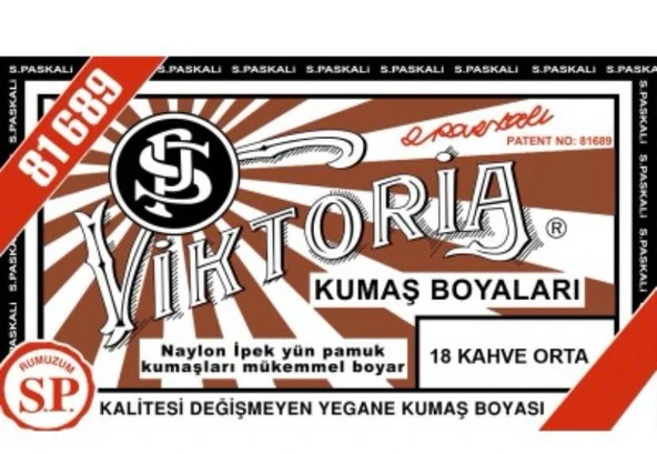 Viktoria Kumaş Boyası Orta Kahve ürün görseli 1