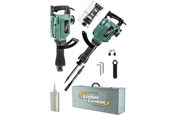 Lieber Germany 16 kg 4100W Profesyonel 65 mm Büyük Tip Kırıcı Delici Keski ve Murç Hediyeli ürün görseli 1