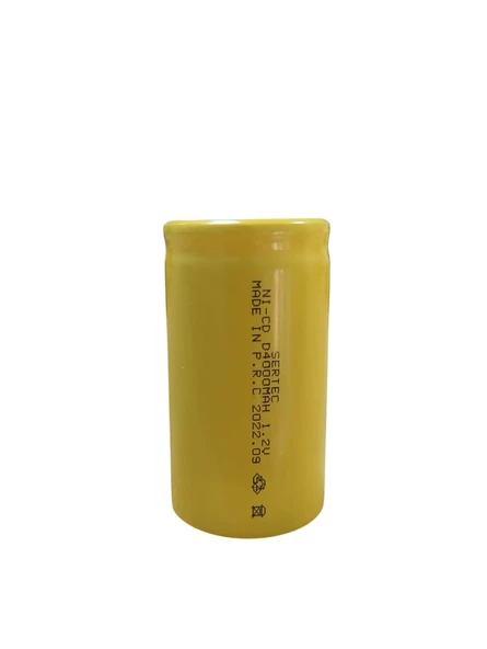 1.2V 4000 Mah - D Büyük Boy - Ni-CD Şarjlı Pil - (Başsız / Flat Head) ürün görseli 1