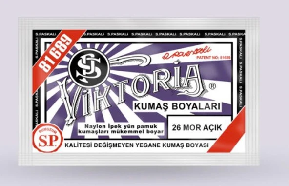 Viktoria Kumaş Boyası Açık Mor ürün görseli 1