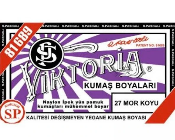 Viktoria Kumaş Boyası Koyu Mor ürün görseli 1