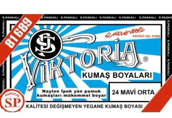 Viktoria Kumaş Boyası Orta Mavi ürün görseli 1