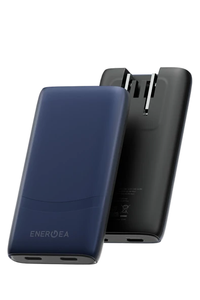 Energea TravelWorld Edge 65 2 Adet 65W USB 3.0 Çıkışlı Universal PD Hızlı Şarj Aleti - Mavi ürün görseli 1