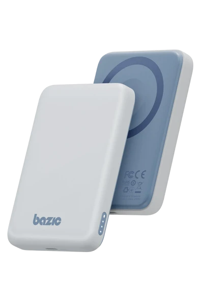Energea X Bazic GoPower Snap 5K 3in1 5.000 mAh 20W PD Kablolu ve 15W Kablosuz Hızlı Şarj Magsafe Powerbank - Beyaz ürün görseli 1