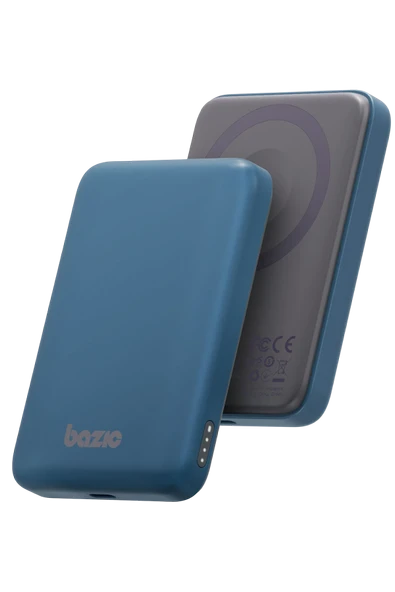 Energea X Bazic GoPower Snap 5K 3in1 5.000 mAh 20W PD Kablolu ve 15W Kablosuz Hızlı Şarj Magsafe Powerbank - Mavi ürün görseli 1