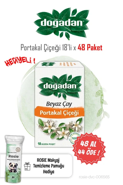 Doğadan 18'li Beyaz Çay Portakal Çiçeği 48 AL 44 ÖDE ve ROSIE ürün görseli 1
