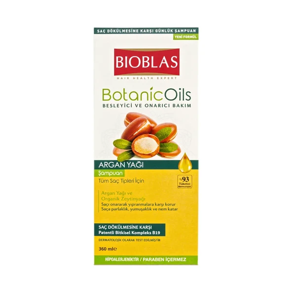 Bioblas Şampuan Botanic Oils 360 ml Argan Yağı ürün görseli 1