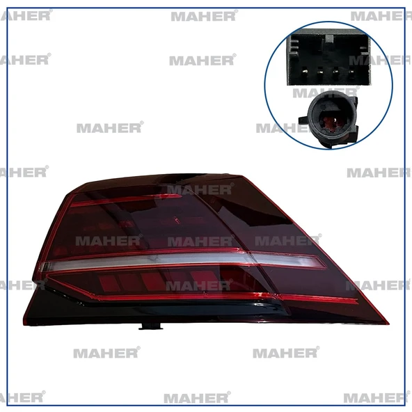 5G0945208G STOP LAMBASI GOLF7 17-20 DIŞ SAĞ LED HIGHLINE ürün görseli 1