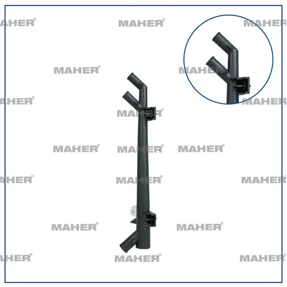 98AB8274BF KALORIFER SU BORUSU FOCUS BM 98-04 ürün görseli 1