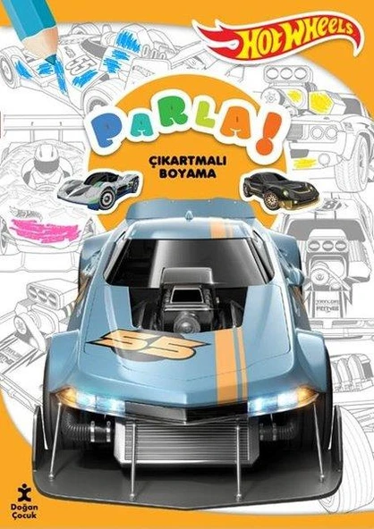 Hot Wheels Parla Çıkartmalı Boyama ürün görseli 1