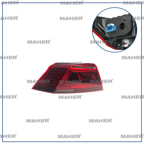 3G5945207F STOP LAMBASI PASSAT 19-22 DIŞ SOL LED HIGHLINE ürün görseli 1