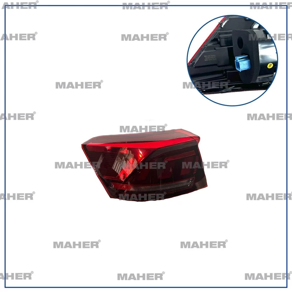 2GA945095D STOP LAMBASI T-ROC 18= LED DIŞ SOL ürün görseli 1