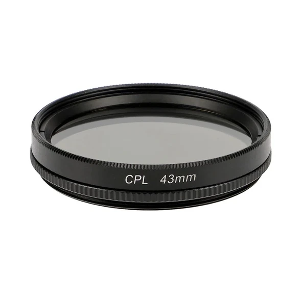43mm CPL Polarize Filtre, Dairesel Polarizasyon, Yansıma Azaltıcı, Metal Çerçeve ürün görseli 1