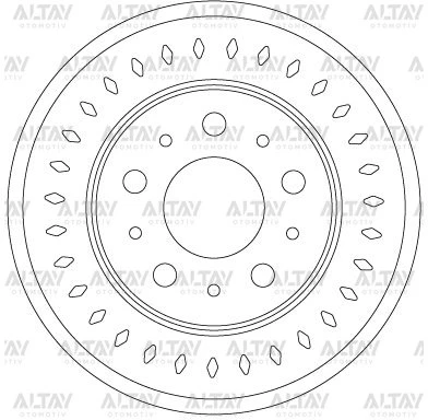51957511 FREN DİSKİ DUCATO III 14= / BOXER III 14= / JUMPER III 14= / ARKA HAVALI 300-5-5 (ADET FİYAT) ürün görseli 1