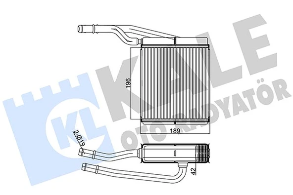 XS4H18476AB RADYATÖR KALORİFER FOCUS / CONNECT 98= ürün görseli 1
