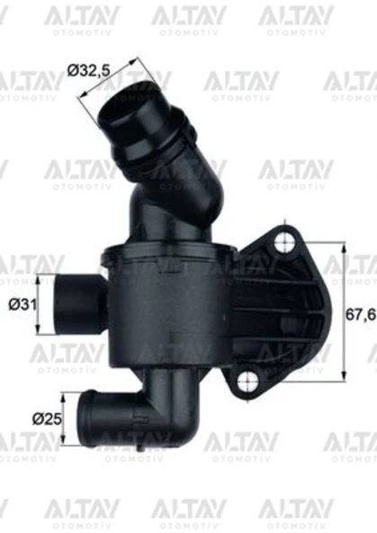 03L121111AD TERMOSTAT A4 / A5 / A6 08-15 CAGA-CAHA-CGLC-CJCD 2.0 TDI ürün görseli 1