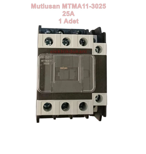 MUTLUSAN 3P 25A 11KW AC Kontaktör 220v 1NO+1NC (25 Amper 220 Volt 1 Açık 1 Kapalı Kontak Trifaze Kontaktör) ürün görseli 1