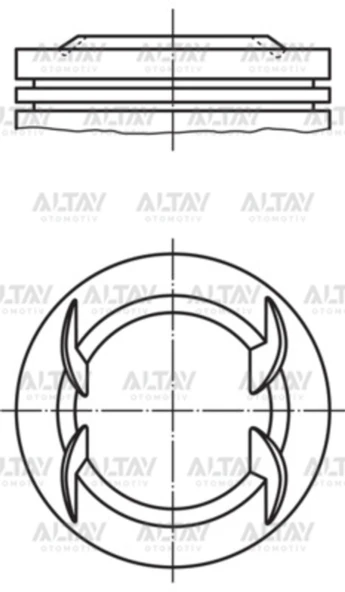 8771671STD000G PİSTON SEGMANLI ASTRA H / ASTRA J / INSIGNIA 1.6 A16XER-Z16XER 120HP 79mm STD ürün görseli 1