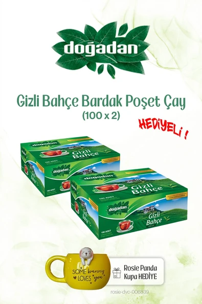 Doğadan 2x Bardak Poşet Çay 100'lü Gizli Bahçe ve ROSIE ürün görseli 1