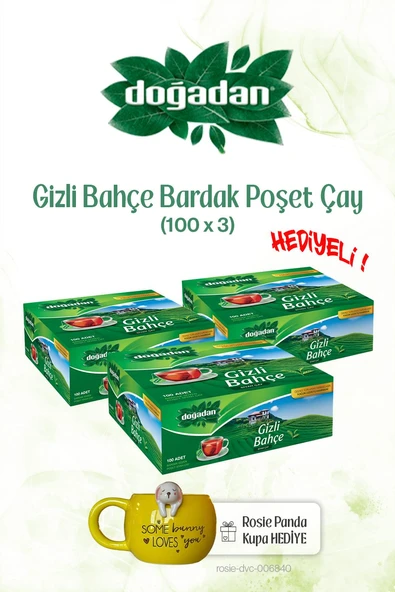 Doğadan 3x Bardak Poşet Çay 100'lü Gizli Bahçe ve ROSIE ürün görseli 1