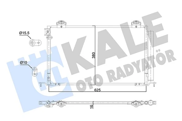 88450-05120 RADYATÖR KLİMA AVENSIS 03-08 2.0 BRAZING ürün görseli 1