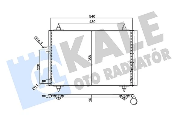 6455AA RADYATÖR KLİMA 307 02= ürün görseli 1