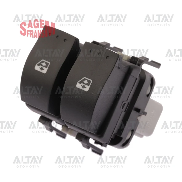 8200315042 CAM AÇMA DÜĞMESİ MEGANE II ÖN SOL GRİ ÇİFTLİ ürün görseli 1