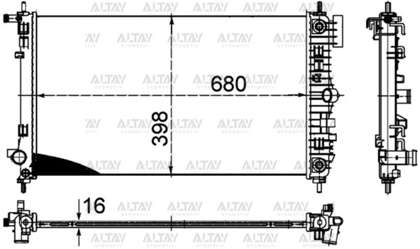 1300294 RADYATÖR SU INSIGNIA 08= A20NHT A-T ürün görseli 1