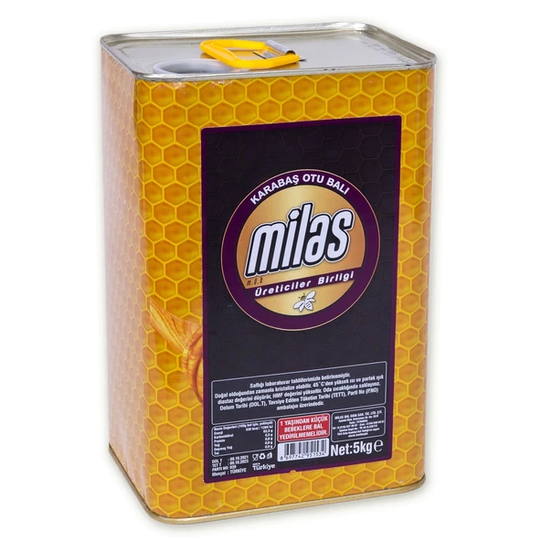 Milas Üreticiler Birliği Karabaş Otu Balı 5 KG ürün görseli 1