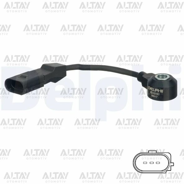 06A905377B SENSOR VURUNTU GOLF4 / BORA / A3 / LEON / TOLEDO / OCTAVIA 00-01 AKL-AEH 1.6-1.8 (165 mm) ürün görseli 1