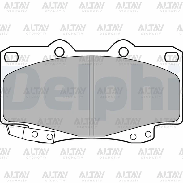 04465-0K140 FREN BALATA HILUX 06-08 4X4 2.5 / LANDCRUISER 04= / HILUX 08-14 4X4 3.0 ÖN ürün görseli 1