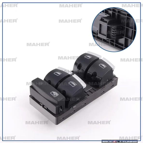 4F0959851H5PR DÜĞME CAM AÇMA A3 09-12 / Q7 10-15 (DÖRTLU) ürün görseli 1