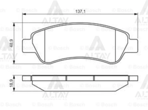 1611140880 FREN BALATA DUCATO 06= / BOXER 06= / JUMPER 06= ARKA ürün görseli 1